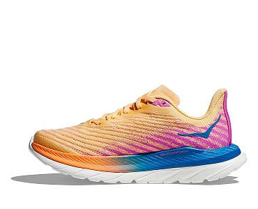 Hoka One One W Mach 5 impala / cyclamen boční pohled