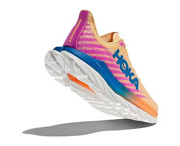 Hoka One One W Mach 5 impala / cyclamen boční pohled