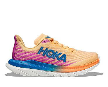 Hoka One One W Mach 5 impala / cyclamen boční pohled