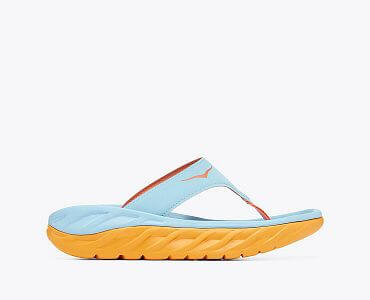Hoka One One W Ora Recovery Flip summer song / amber yellow boční pohled