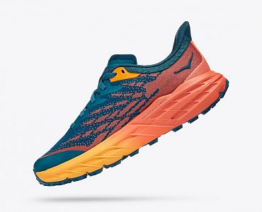 Hoka One One W Speedgoat 5 blue coral / camellia boční pohled