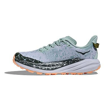 Hoka Speedgoat 6 GTX W jade / ash grey dámské nepromokavé běžecké trailové boty boční pohled