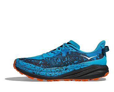 Hoka Speedgoat 6 M skyward blue / black pánské běžecké trailové boty boční pohled