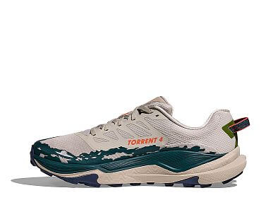 Hoka Torrent 4 M putty / blue twilight pánské trailové běžecké boty boční pohled
