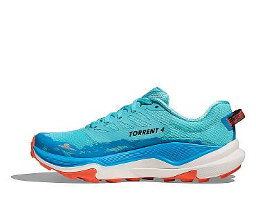 Hoka Torrent 4 W cielo blue / skyward blue dámské běžecké trailové boty boční pohled