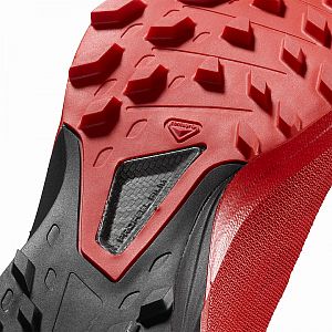 L40751600 Salomon SLAB Sense 8 SG racing red black white sole detail