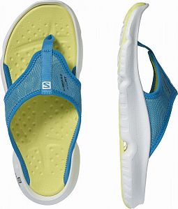 L41277600-Salomon Reelax Break 5.0 hawaiian ocean white charlock top view both shoes