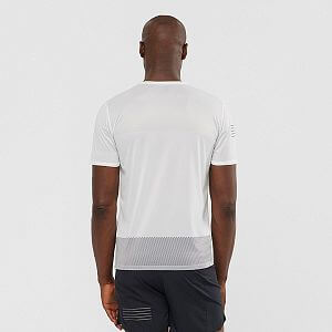 LC1478000 Salomon Sense Tee M whiteblac kalloy model back