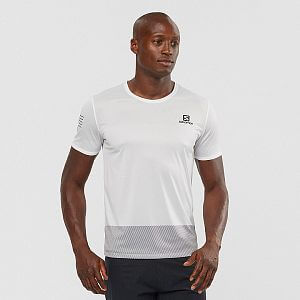 LC1478000 Salomon Sense Tee M whiteblac kalloy model front