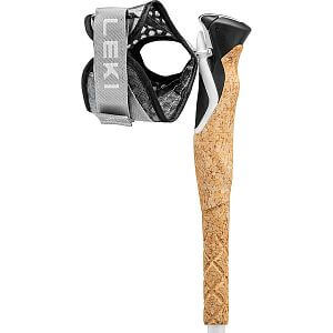Leki Cross Trail FX Superlite Compact white/ferra/black - 100-120 cm karbonové hole na speedhiking a turistiku rukavička