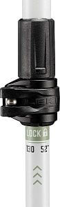 Leki Cross Trail FX Superlite white/envy/black - 110-130 cm karbonové hole na speedhiking běh i turistiku zámek lock systém