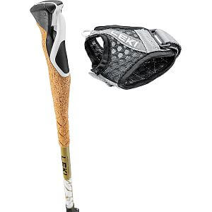 Leki Cross Trail TA white/goldbrown/black - 100-135 cm rukavička