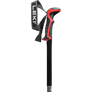 Leki Haute Route 2, dark anthracite-dark red-black, 110-150 cm skimo hole