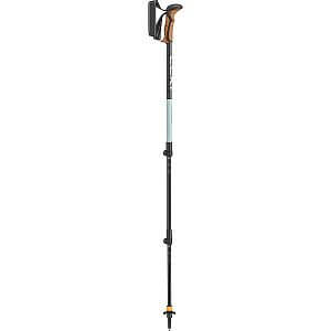 Leki Khumbu AS black/dark sea green, 110 - 145 cm nastavitelné teleskopické hole s antishock systémem