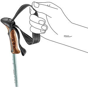 Leki Khumbu Lite AS dark sea green/black, 100 -135 cm trekové hole s antishockem