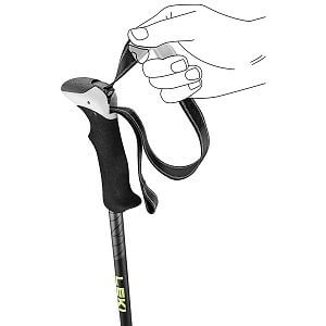 Leki Khumbu Lite Pro, black/dark anthracite/frozen yellow, 100 - 135 cm