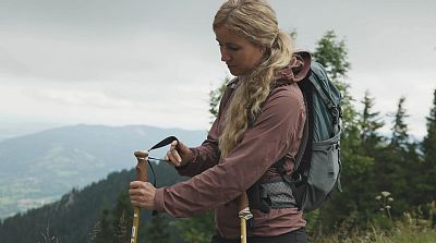 Leki Legacy Lite white/goldbrown - 90 - 125 cm trekové hole hliníkové nastavitelné odolné