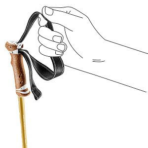 Leki Legacy Lite white/goldbrown - 90 - 125 cm trekové hole hliníkové nastavitelné odolné