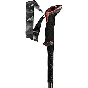 Leki Makalu bright red/black/dark anthracite - 110-145 cm rukojeť