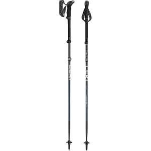 Leki Makalu FX TA black/stone blue/dark white,110 - 130 cm nastavitelné skládací trekové hole