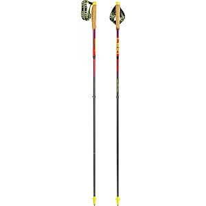 Leki Neotrail Pro FX.One SL bright red/violet/neon yellow běžecké karbonové trailové hole