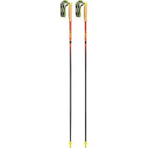 Leki Neotrail Pro FX.One Superlite naturalcarbon-bright red-ruby red běžecké trailové karbonové hole s klasickým poutkem