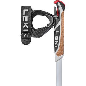 Leki Spin Shark SL white/smoke green/dark anthracite  - 100-130 cm nordic walking hole poutko