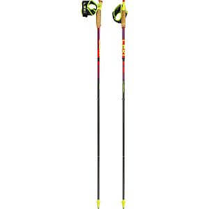 Leki Ultratrail FX.One SL bright red/violet/neon yellow běžecké skládací karbonové hole