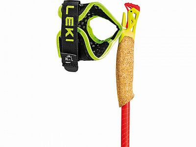 Leki Ultratrail FX.One Superlite bright red/neon yellow/natural carbon rukojeť