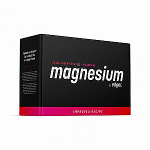 Magnesium Shot by Edgar 25ml - višeň hořčík krabička přední strana