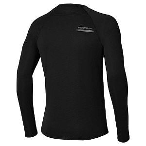 Mizuno Active DryAeroFlow Long Sleeve Tee M black pánské běžecké tričko s dlouhým rukávem