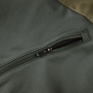 Mizuno Active Warmalite Hybrid Full Zip Hooded Long Sleeve Top M forest night / martini olive