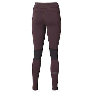 Mizuno Active Warmalite Long Tight W raisin dámské běžecké elasťáky do chladnějšího počasí