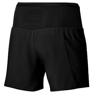 Mizuno Multi Pocket Short M black pánské běžecké kraťasy s elastickým pasem s kapsami