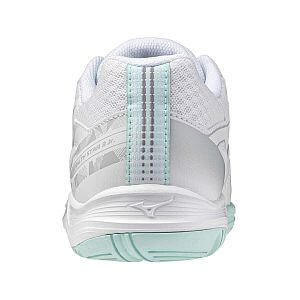 Mizuno Stealth Star 3 Jr.(C) white / blue tint juniorské boty do haly sálovky
