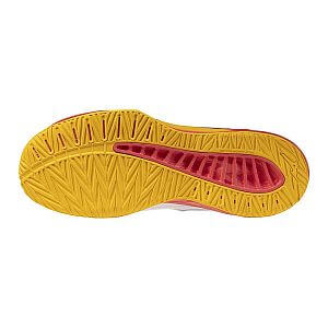 Mizuno Thunder Blade Z U white / fiery coral 2 / citrus unisex indoorové boty podrážka