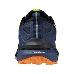 Mizuno Wave Daichi 9 M estate blue / lightning yellow / light orange pánské běžecké trailové boty