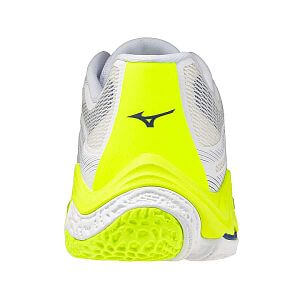 Mizuno Wave Lightning Elite U white / lightning yellow / dazzling blue unisex volejbalové halové boty