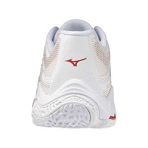 Mizuno Wave Lightning Elite W white / rose elegance / lava falls dámské volejbalové halové boty