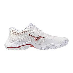 Mizuno Wave Lightning Elite W white / rose elegance / lava falls dámské volejbalové halové boty