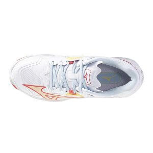 Mizuno Wave Lightning Z8 W white / calypso coral / pale banan dámské volejbalové boty svršek