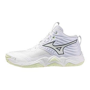 Mizuno Wave Momentum Elite MID W white/balsam green/ambrosia