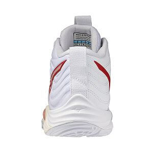 Mizuno Wave Momentum Elite MID W white / rose elegance / lava falls dámské volejbalové boty kotníkové halové indoorové sálové