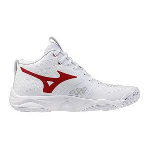 Mizuno Wave Momentum Elite MID W white / rose elegance / lava falls dámské volejbalové boty kotníkové halové indoorové sálové