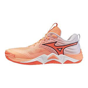 Mizuno Wave Momentum Elite U flamingo coral/lava orange/white unisex volejbalové boty halové sálové indoorové