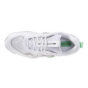 Mizuno Wave Momentum Elite U white / black / frozen emerald unisex volejbalové halové boty svršek