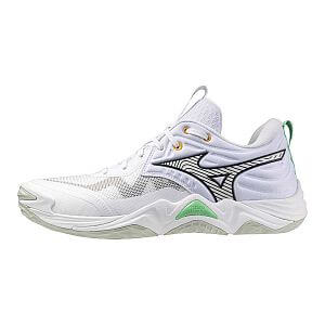 Mizuno Wave Momentum Elite U white / black / frozen emerald unisex volejbalové halové boty