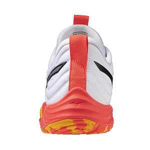 Mizuno Wave Momentum Elite U white / fiery coral 2 / citrus unisex volejbalové boty paty