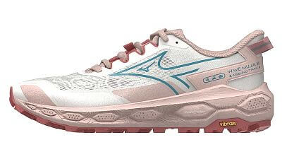 Mizuno Wave Mujin 11 W snow white / larkspur / faded rode dámské běžecké trailové boty