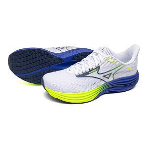Mizuno Wave Rider 29 M white / estate blue / lightning yellow